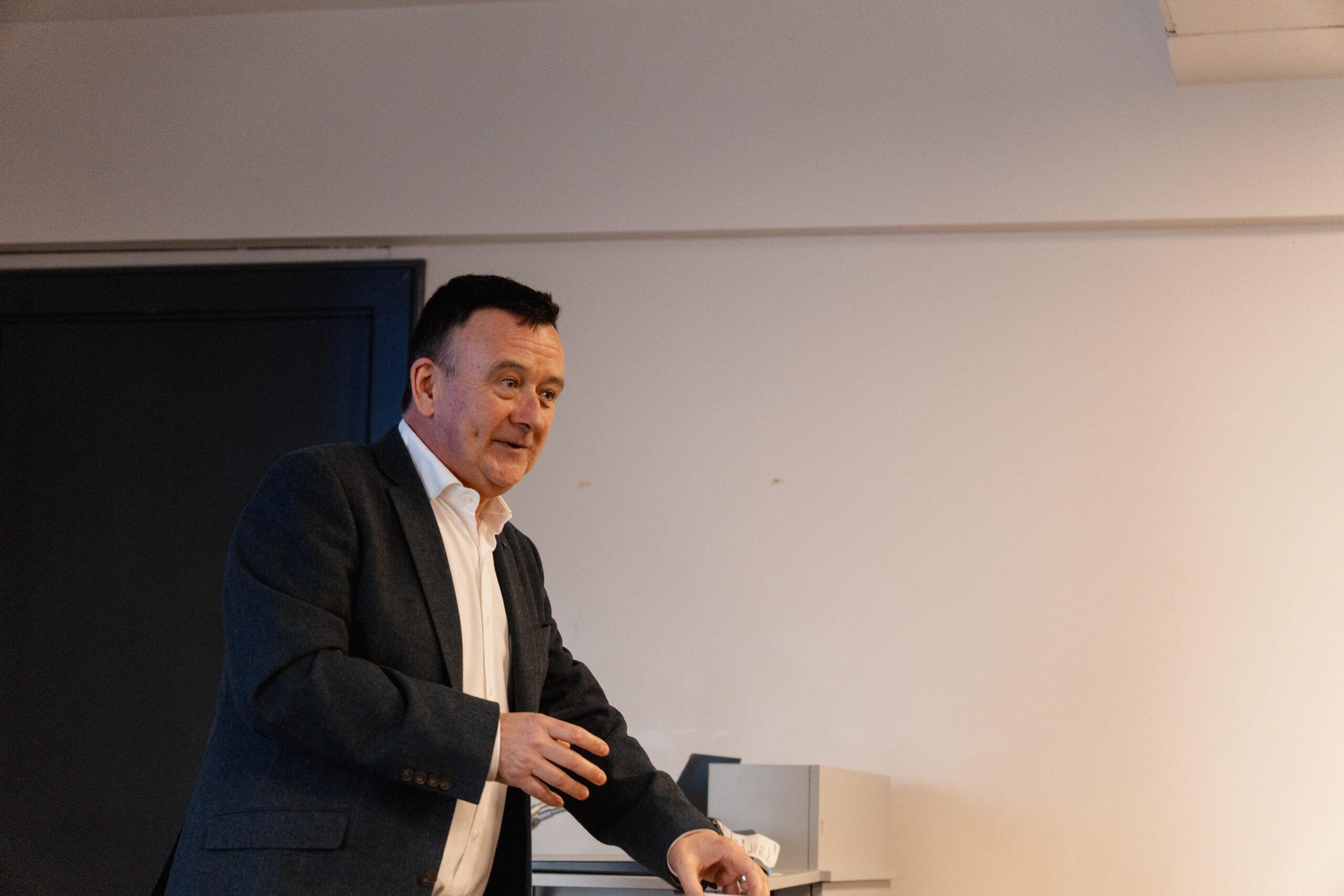 Colm Lyon presenting at DCU